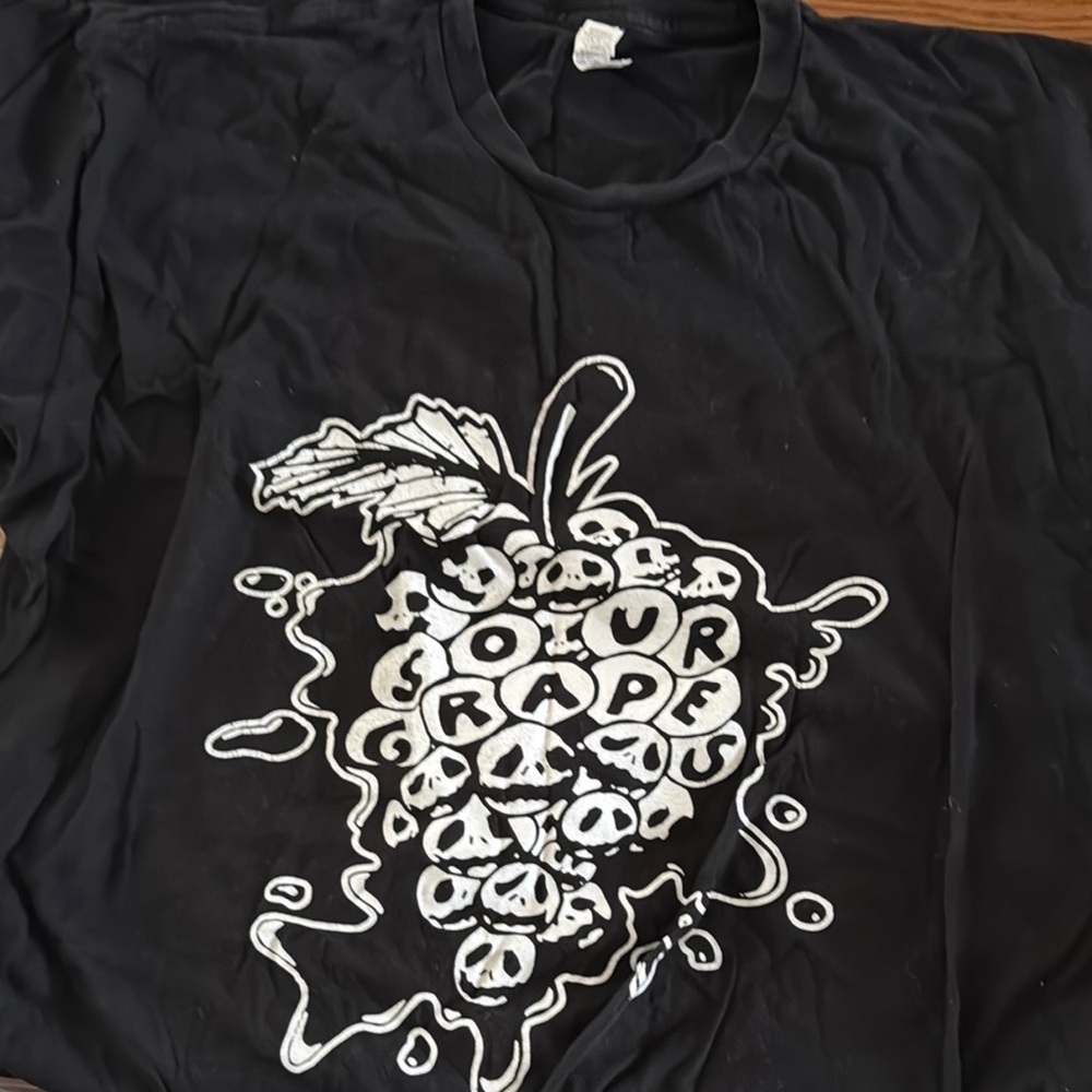 Black Graphic Tee - Sour Grapes